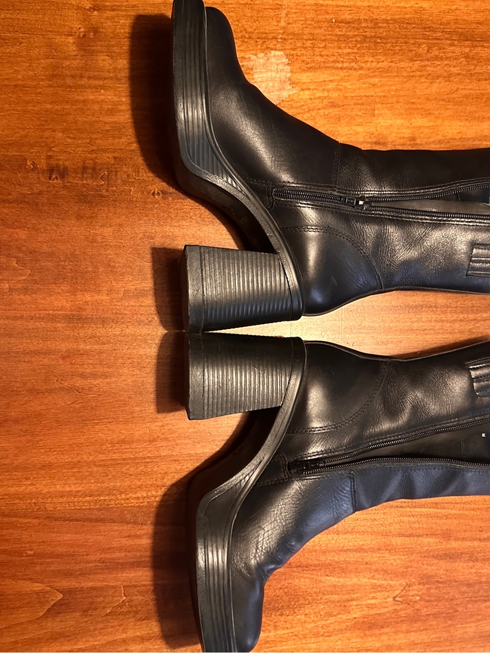 Fantasie Black Platform Block Heel Ankle Boots - Picture 2 of 5